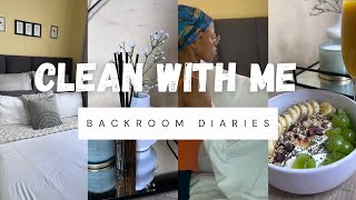 Clean with me: Single room edition|How I managed my finances as a young mom of two|Backroom diaries