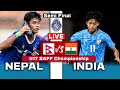 Semi Final - Nepal vs India Live Details & Match Preview || U17 SAFF Championship 2024