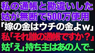 【スカッとする話】私の通帳と勘違いした姑が無断で500万使用「嫁の金はウチの金よｗ」私「それ誰の通帳ですか？」姑「え」持ち主はあの人で…