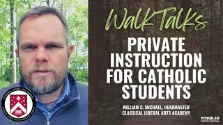 Private Instruction for Catholic Students