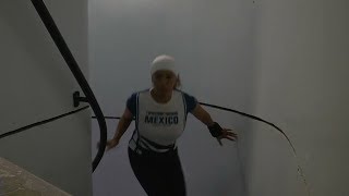 Tower Running' sport is gaining a newfound popularity in Mexico City