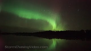 Amazing Aurora Borealis / Northern Lights in Real Time, Long Edit - 9/9/2015