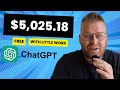 Copy & Paste To Earn $5,000+ Using ChatGPT (FREE) | Make Money Online