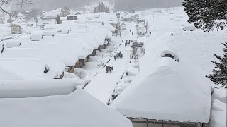 【雪国】大内宿 福島｜江戸時代の宿場町散策 #4K