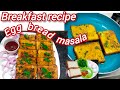 Easy & quick breakfast recipe 😍  bread snacks 😋  🥚egg bread 🍞masala 🥰 #KY. Cooking and stitching