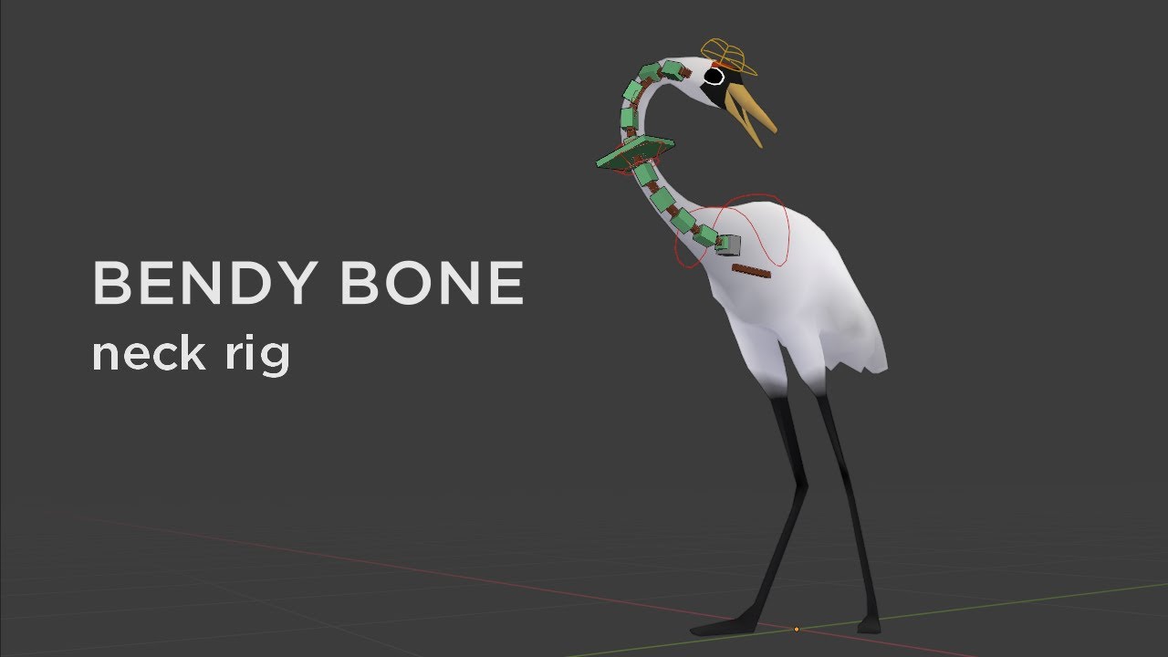 Blender Intermediate Rigging - Bendy Bone Neck Rig - YouTube