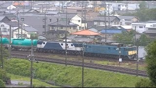 中央西線EF64重連(前位機原色)牽引貨物列車3088ﾚ(2015.7.23)