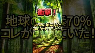 「衝撃！地球の酸素、70%はコレが作っていた！」 #意外な事実 #衝撃 #雑学 #雑学ショート #雑学集 #雑学ラジオ #酸素 #海 #植物 #事実