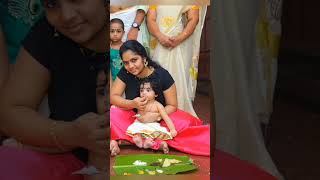 ചോറൂണ് Richuttan #choroonu #kerala #guruvayoor|#youtubeshorts Kerala kids #reels #shorts#kerala