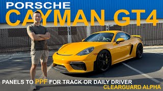 New Porsche Cayman GT4: Custom PPF Coverage for the Track and Daily Driving