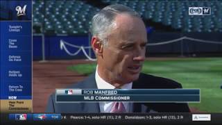 MLB Commissioner Rob Manfred: 'Milwaukee is a great baseball town'