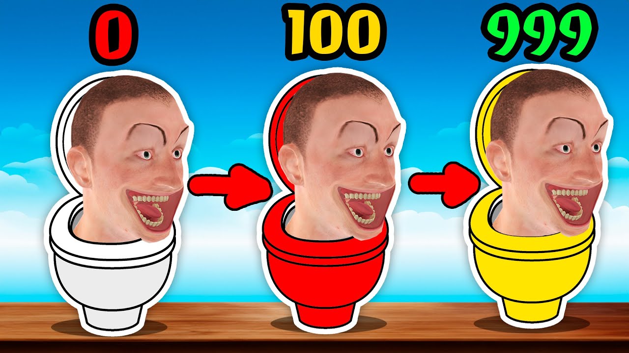 Skibidi Toilet Merge Game Evolution (Level 16 - 20) | Merge Toilet ...