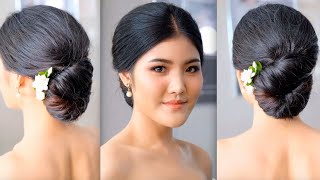 Romantic Bridal Updo Hairstyle Tutorial สอนเกล้าผมเจ้าสาวฟุ้งๆ เบาว ดูเป็นธรรมชาติ โดย ครูหญิง ภัครา