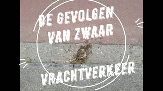 De gevolgen van vrachtverkeer op een dorpsweg