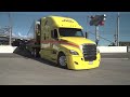 nascar haulers enter martinsville speedway