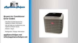 Bryant Air Conditioner Error Codes