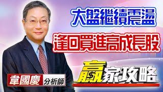 中視【贏家攻略】20210302 #韋國慶：大盤繼續震盪，逢回買進高成長股。 #中視 #中視新聞 #贏家攻略 #永誠國際投顧