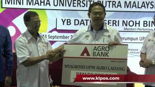 Noh Omar Umum Peruntukan RM150 Ribu Untuk Program Kelab Myagrosis UPM 23/9/2012