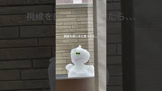 雪たのしい　学校遅めの登校　雪遊び　雪だるま