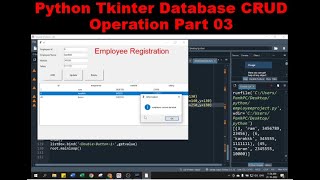 Python Project using Tkinter with MySQL Database Part 03 | MySQL 12
