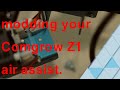 how to mod your Laser Engraver Z1 air assist for the full 400mm width