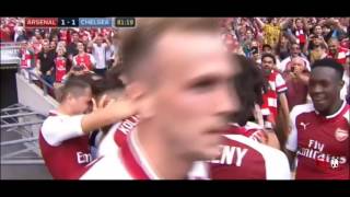 Sead Kolasinac Goal vs Chelsea | Arsenal 1-1 Chelsea | FA Community Shield 2017 |