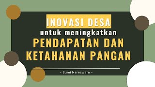 inovasi desa untuk meningkatkan pendapatan dengan ketahanan pangan bumdesa