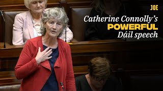 Catherine Connolly delivers powerful speech on her lack of confidence in government