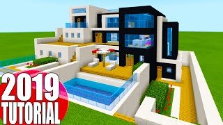 Minecraft Tutorial: How To Make A The Ultimate Modern House 2019 2 "2019 Modern House Tutorial"