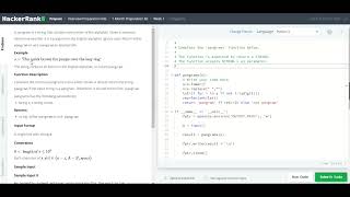 Pangrams HackerRank Python Solution