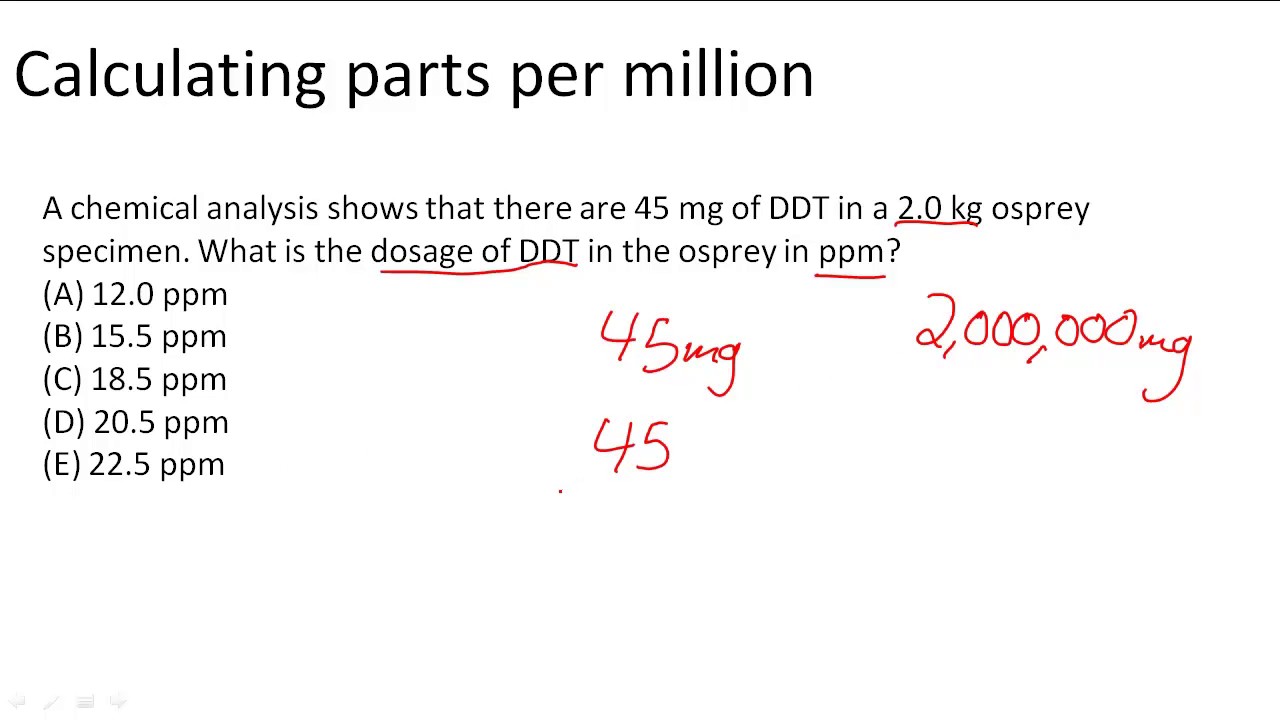 Chemistry How To Calculate Ppm - Cyberdad