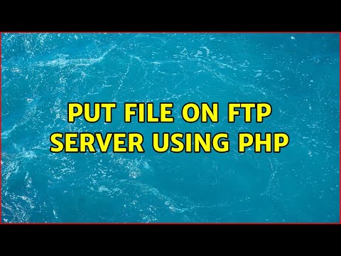 Put file on FTP server using PHP