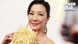 Michelle Yeoh drops F-bomb amid historic SAG Award win: ‘F–k! S–t!’ | Page Six Celebrity News