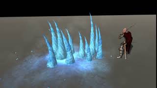 Ice Attack Effect in Unity Engine