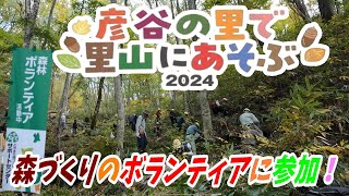 【ボランティア活動】彦谷の里で里山にあそぶ2024  森づくりのボランティアに参加してきました！