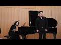 R. Schumann's Dichterliebe, Op.48(No.1-No.12): Bariton Minsoo Ahn & Piano Clara Mijung Shin