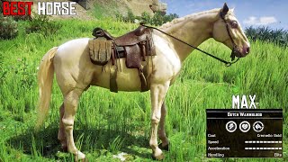 Top 6 Fastest \u0026 Must have horses With the highest Stats - RDR2