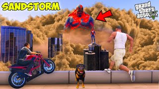 Franklin Survived Sandstorm & Found Lost Shinchan And Pinchan In Gta 5! (GTA 5 mods)