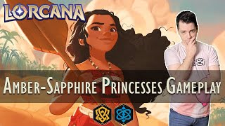 Princess Power - Amber/Sapphire  - Lorcana Deck Tech and Gameplay