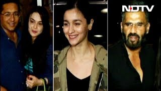Alia Bhatt, Preity Zinta and Suniel Shetty Leave For IIFA Awards