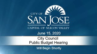 JUN 15, 2020 | City Council - Public Budget Hearing