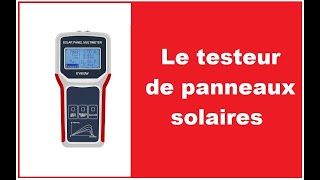 Le testeur de panneau solaire