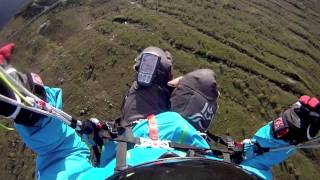 Paragliding at Storeskar, Hemsedal