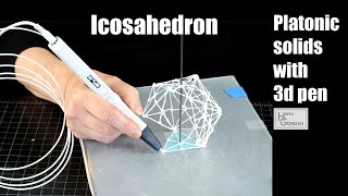 Making icosahedron with 3d pen