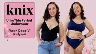 NEW Knix UltraThin No Show Period Underwear + Sexy Mesh Bodysuit Review