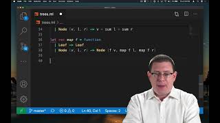 Trees with Map and Fold | OCaml Programming | Chapter 4 Video 7