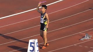 20170909 群馬県高校対抗陸上 男子2部400mR 決勝