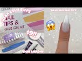 TRYING $9 AMAZON GEL X DUPE KIT SOLID GLUE GEL | DAILY CHARME TWINKLE GEMSTONE GEL POLISH COLLECTION