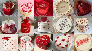 Simple Valentine Cake Designs/Valentine Day Cake ideas/Valentine's Day Cake/Valentine #valentinesday
