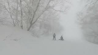 【速報】２／２２ １２時過ぎの西館山スキー場　初級コース